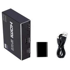 1X3 1 In 3 Out HDMI Splitter HD 2160P 4K 2K@30Hz 4 Port Box Hub Adapater DC 5V