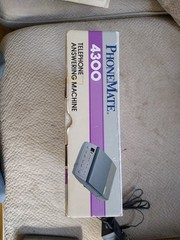 Vintage PHONEMATE 4300 Dual Tape Telephone Answering Machine 1990 – Works