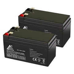 12V 1.3Ah Battery Replaces PS1212 Rechargeable SLA Battery (2 Pack)
