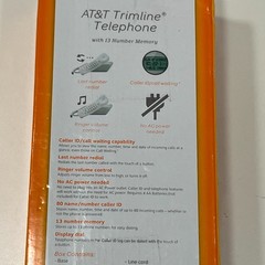AT&T Trimline TR1909 Corded Telephone w/ Caller ID/Call Waiting 13 Number Memory