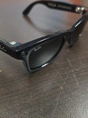 Ray-Ban Meta Wayfarer (Gen 1), Matte Black Gradient Graphite w/ Brown Case READ