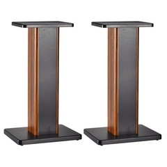 2 x Wood Speaker Stands 19.7 Inch (50cm) Speaker Stand Hollowed Stands
