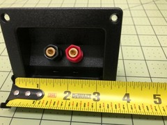 Speaker Terminal Cup Gold 5-Way Binding Post High Power – Rectangular – NEW