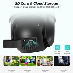 Dual Lens 4K WiFi Security Camera 8X Zoom Outdoor Home Night Vision CCTV PTZ