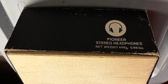 Vintage Pioneer SE-30 wired headphones 1/4″ jack white/black Japan