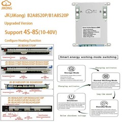 JK Smart BMS 4S-8S 200A Active Balance 2A BMS LiFePo4 Li-ion Battery BMS BT lot