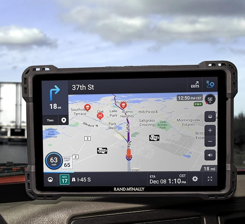 RAND MCNALLY TND-1050 LM TND1050 10″ TRUCK GPS LATEST MAPS 1 YEAR WARRANTY