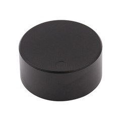 1Pc 48*22mm Black High end Machined Solid Aluminum Pointer Knob Volume screw