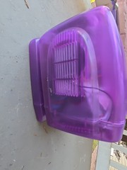 JWIN JV-TV1011 Purple transparent mini television AM/FM radio