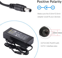 12V 6A Power Supply Adapter – AC Adapter 100-240V 50 60HZ DC 12 Volt 6A 72W Powe