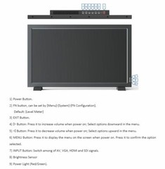 LILLIPUT 21.5″ PVM210S 1000nits SDI HDMI VGA BNC Public View Video HDR Monitor