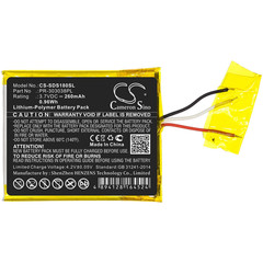 3.7V 260Mah Media Player Battery PR-303038PL for Sandisk Sansa Clip Zip, Clip+,