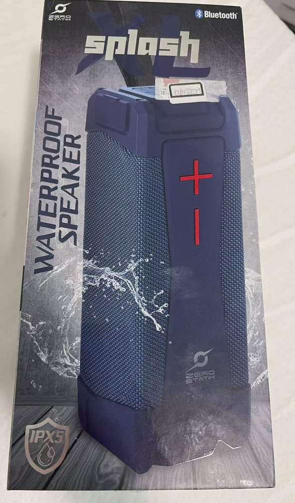 Zero Statik Splash Waterproof Bluetooth Speaker – 10 Hours Music Playtime#0615EH