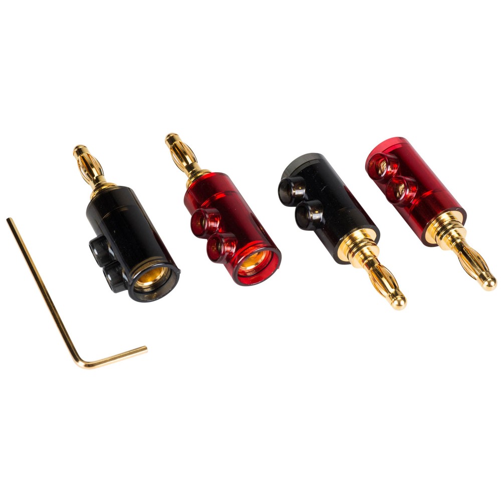 Nine Tine Banana Plug with Dual Set Screws and Poly Carbonat