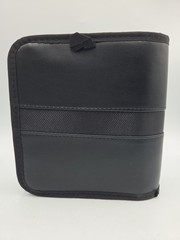 Case Logic CD DVD Wallet Holder Case 28 Disc EUC Black Leather Like Exterior