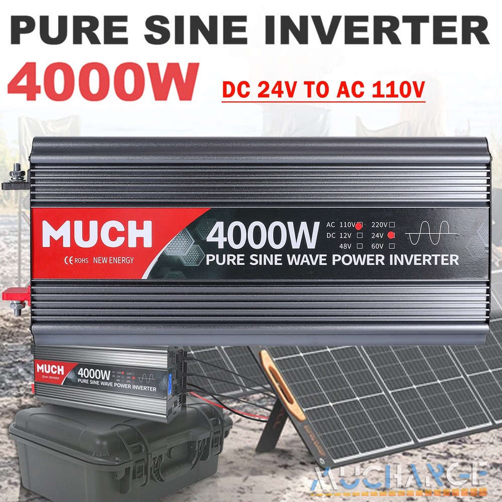 4000W RV LCD USB Inversores de corriente para coche CC 24V a CA 110V Barco