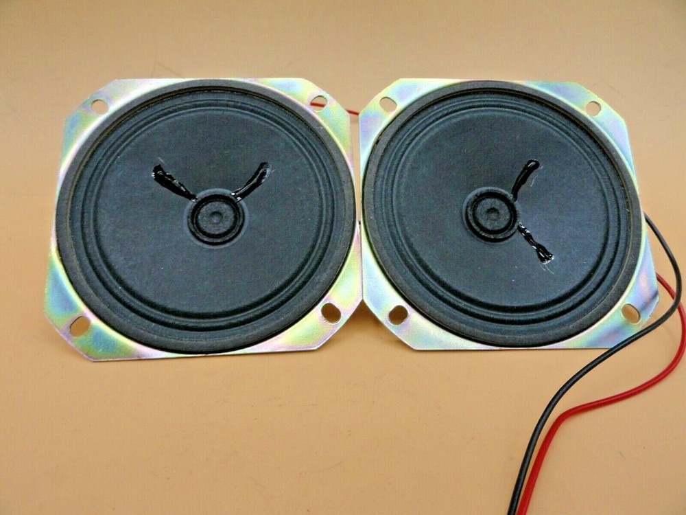 3″ SQUARE MINI SPEAKER 16 OHM 1 WATT NEW / NOS (LOT OF 2)