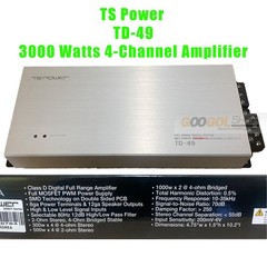 TD49 3000W 4-CH Amplifier | JBL Speakers 6.5″ 720W Component | 6X9″ 560W 3Way