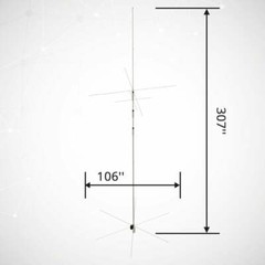 Xiegu VG4 7.5M 4-Band Base Station Vertical Antenna | for HF Transceiver