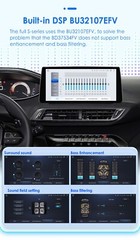 Single Din 8+128GB Android 8Core Car Stereo Radio 10.33″ CarPlay GPS Wifi BT DSP