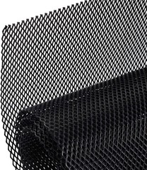 Universal Car Grill Mesh 40″ x 13″, Black-Painted 3 x 6mm Rhombic Hole black