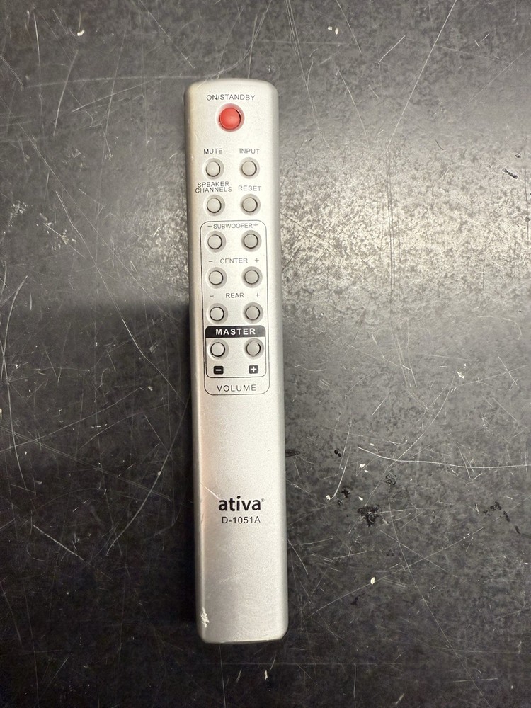 Ativa Remote D-1051A Tested FULL MODEL LIST Description.