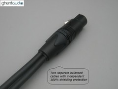 A17 — Mogami 2549 Neutrik 3P XLR Female to 2 x Male splitting Balanced Y-Cable