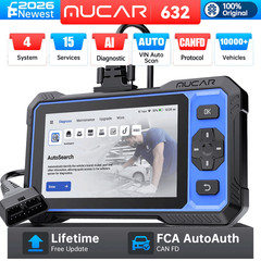 Mucar 632 OBD2 Scanner Car Bidirectional Diagnostic Tool CANFD 15+Services FREE
