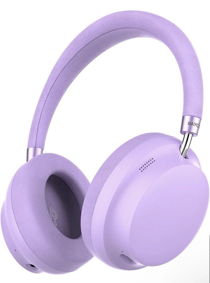 Raycon Essential Wireless Bluetooth Headphones Hybrid Anc Spatial Audio Purple