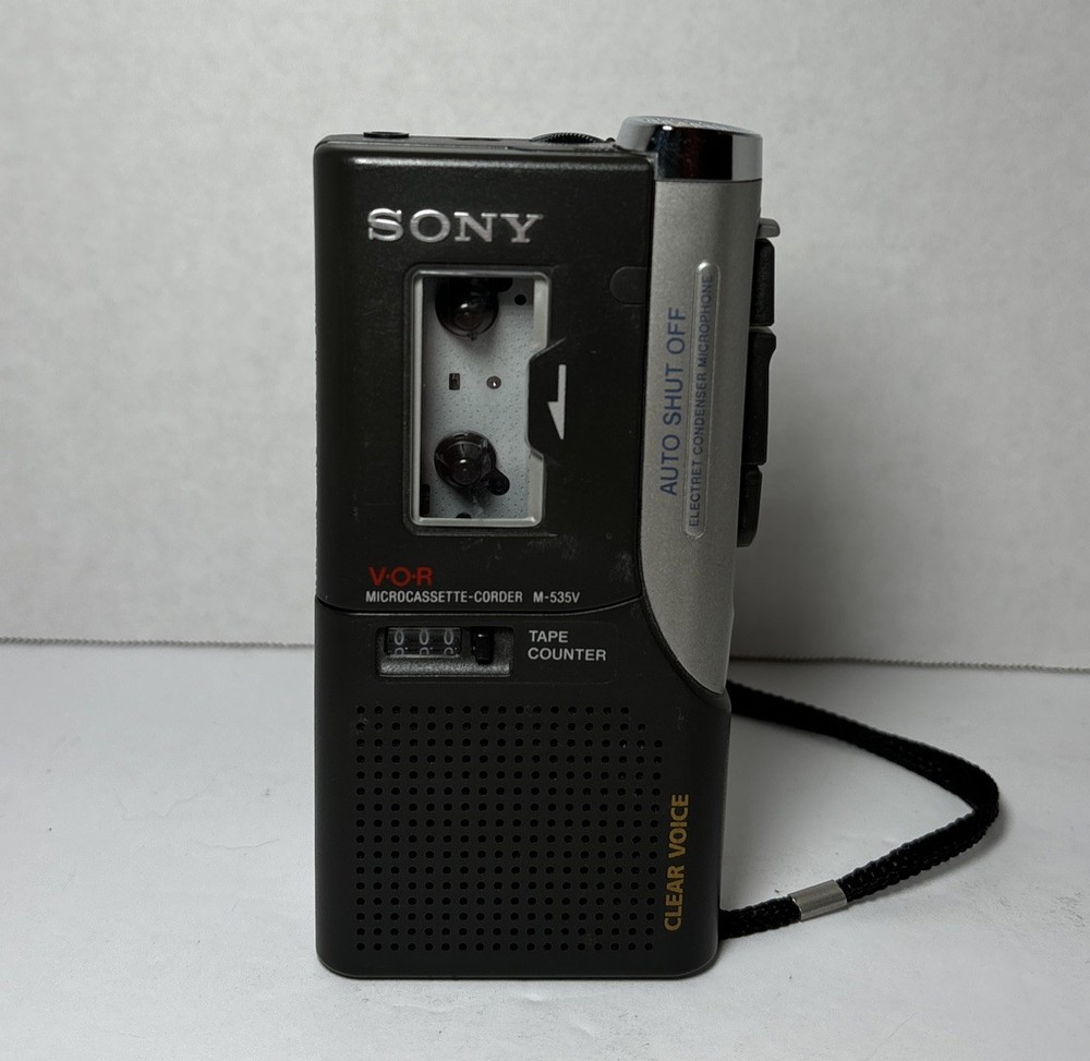 Sony VOR Microcassette-Corder M-535V Clear Voice Recorder Untested Free Shipping