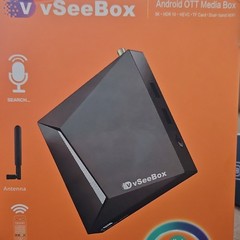 vSeeBox V6 Pro Android 8K 4320p HDR10 HEVC Dual-Band WiFi OTT Media Box Black