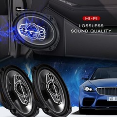2X 6×9/6/5 In 4/5-Way Car Hi-Fi Audio Stereo Coaxial Speaker Full Range Audio