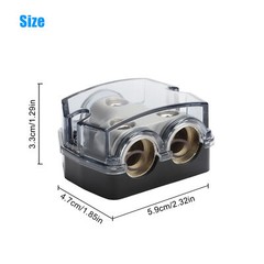Durable Zinc Alloy Construction Distribution Block for Electrical Equipment