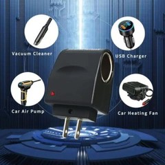 110V-240V AC Plug To 12V DC Car Cigarette Lighter Converter Socket Adapter Lot