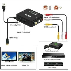 RCA AV to HDMI HD Converter Composite CVBS Video Adapter Wii NES SNES