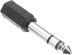 3.5mm 1/8″ Female To 6.5mm 1/4″ Male Jack Stereo Headphone Adapter Male Plug