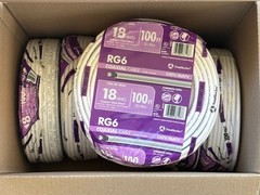 6X Southwire 100′ RG6 18 AWG Copper Clad Steel Dual Shield Coax Cable Bulk 600′