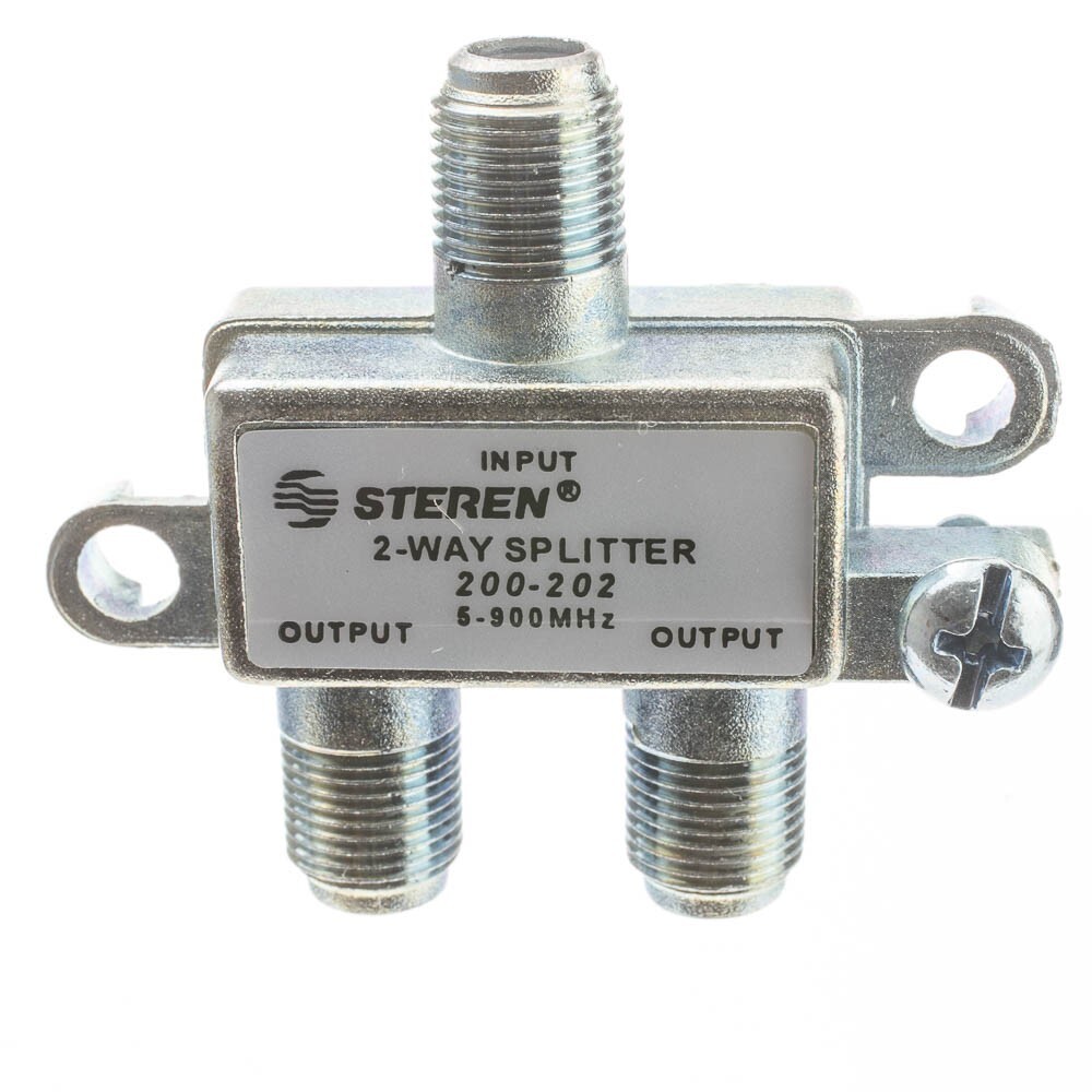 F-pin Coaxial 2-Way Coax 5-900 MHz Mini RF Splitter 200-202 30X4-03202