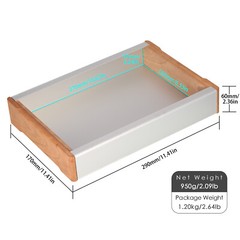 Amplifier Aluminum Chassis Case Wood Side Panel Box Enclosure DIY House Cabinet