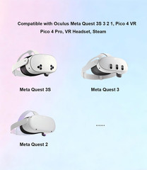 For Oculus Quest 3S 3 2 Charger, 20W VR Fast Charging Cable USB C (ETL Listed)