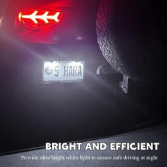 2PCS License Plate Light, LED Tag Lights, Super Bright 12V Waterproof License Pl