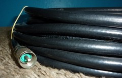 Belden 9913 RG-8 Coaxial Cable 50 Ohms PL-259 50ft Very Good Condition