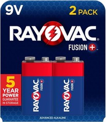 Fusion 9V Alkaline Batteries 2 Pack – Powering High-Drain Devices Efficiently