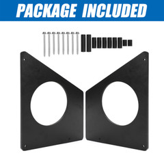 1SET For 2017-2024 Can Am Defender Speaker Roof Mounts – Fits most 6.5″ SPEAKERS