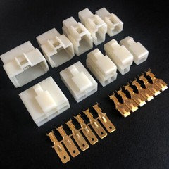 Car 6.3mm Pin Plug Electrical Wiring Multi-Connector Terminals 1/2/3/4/6/8 Way