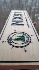POTA Carved And Painted Wood Callsign Plaque Hanging Sign For Ham/Amateur Radio