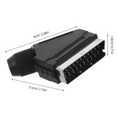 5 Pcs 21 Male Connector 21pin Universal Signal Plug SCART Audio Video