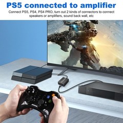 USB 2.0 to Optical SPDIF Toslink Extractor Converter & 3.5mm Jack Audio Adapter