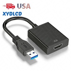 USB to HDMI Adapter with 3.0/2.0 Multi-Monitor Cable Fit for Windows 7/8/10/11