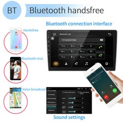 10.1” Double DIN Android 10.1 Bluetooth GPS Wifi Car Stereo Radio Backup Camera